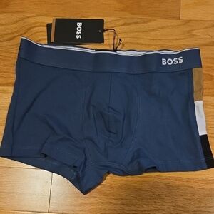 Boss Men's Navy and Brown Boxer Briefs